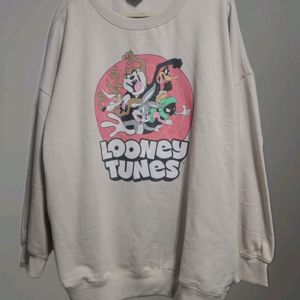 Warner Bros. Looney Tunes Beige Sweatshirt
